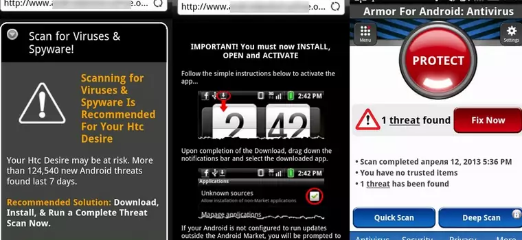 Uwaga na fałszywą aplikację antywirusową na Androida!