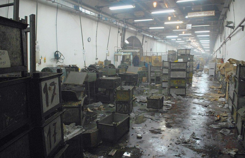 Hala "Prvog partizana" nakon eksplozija