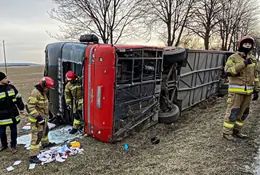 Autokar z uchodźcami z Ukrainy miał wypadek na Lubelszczyźnie