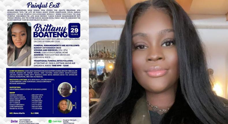 US-based Ghanaian lady dies after boyfriend allegedly pushes her into speeding car