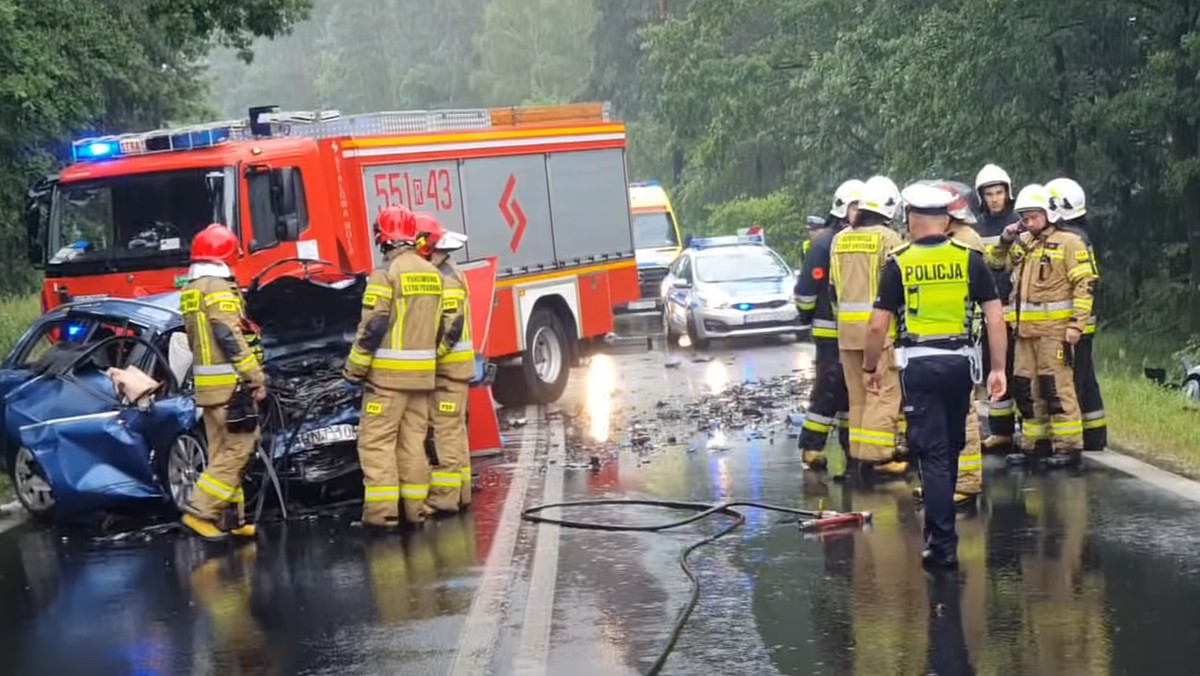 Podkarpackie: sprawca wypadku był pijany i nie miał prawa jazdy