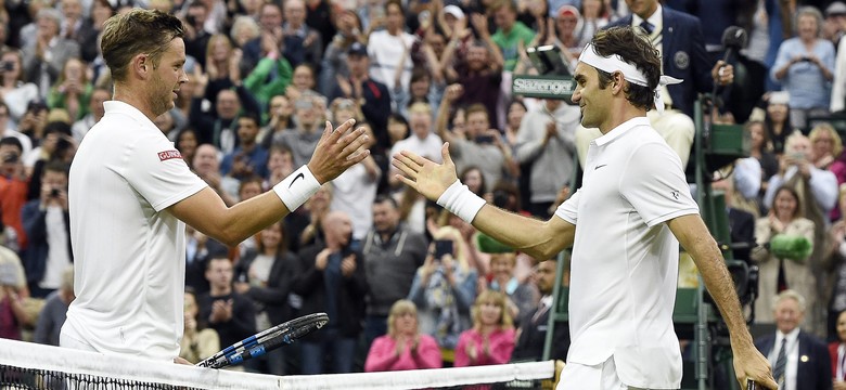 Wimbledon: Federer wyeliminował ulubieńca londyńskiej publiczności