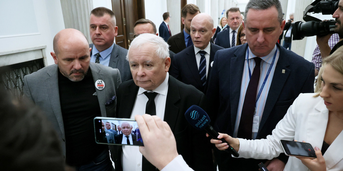Jarosław Kaczyński w Sejmie stwierdził, że Sejm nie istnieje.