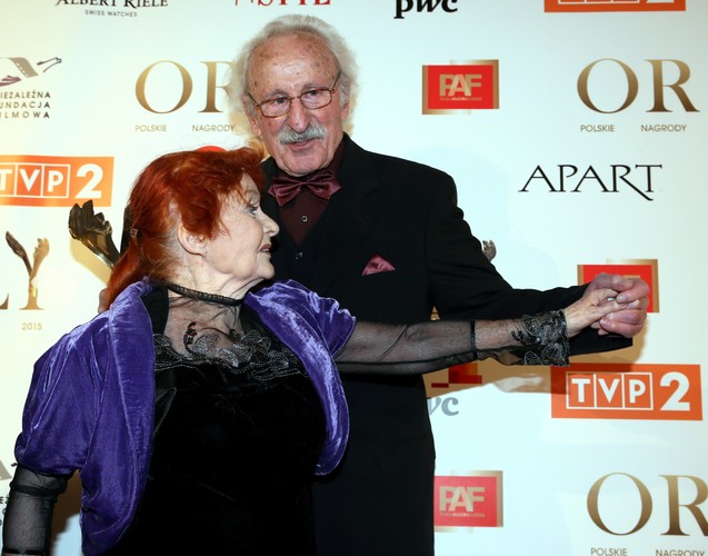 Orły 2015: Franciszek Pieczka w towarzystwie Barbary Krafftówny