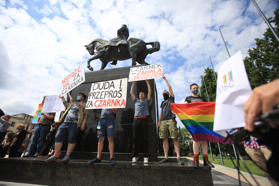 Przeciwnicy Andrzeja Dudy w Lublinie