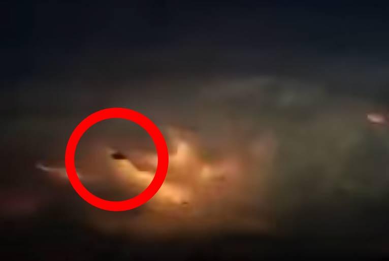 UFO a viharban / Fotó: Youtube