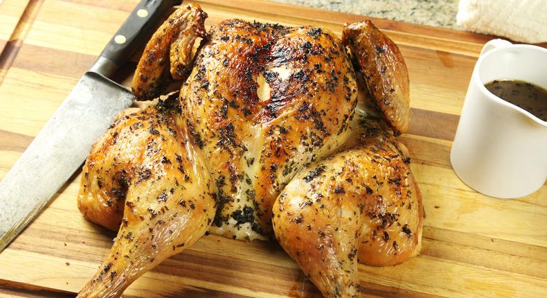 Roasted full chicken