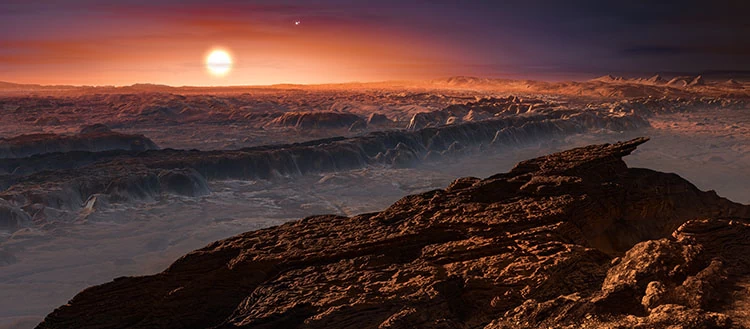 Wizja artystyczna planety Proxima b