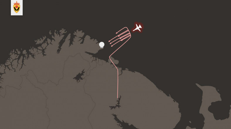 Szkic udawanego rosyjskiego ataku lotniczego na norweski radar w Vardo, 14 lutego 2018 r.