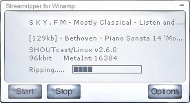 Winamp 5.5 ma bogatą bazę stacji radiowych. Do kopiowania radzimy wykorzystać Streamripper'a. (Fot. Chip.pl)