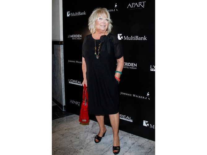 Gwiazdy na pokazie kolekcji 'Made in measure' Tomasza Ossolińskiego - Nina Terentiew.