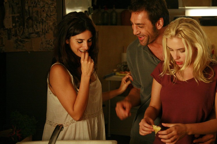 Z Penelope Cruz i Scarlett Johansson  w 'Vicky Cristina Barcelona' (reż. Woody Allen)