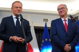 Premier Donald Tusk i lider Lewicy Włodzimierz Czarzasty