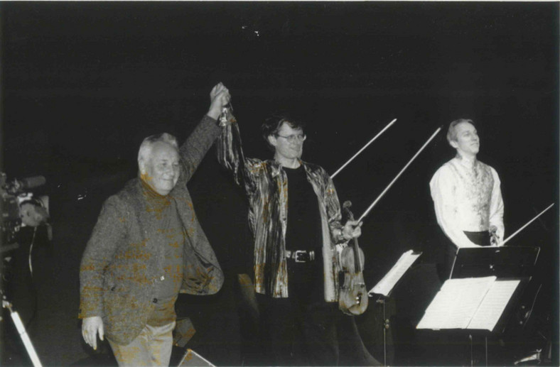 Henryk Górecki i Kronos Quartet na Ars Cameralis w 1995 roku (fot. archiwum Ars Cameralis)