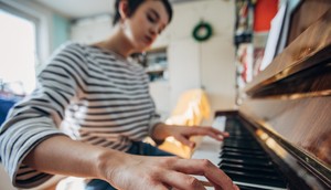 The author (not pictured) found a love of singing again after quitting smoking.Getty Images