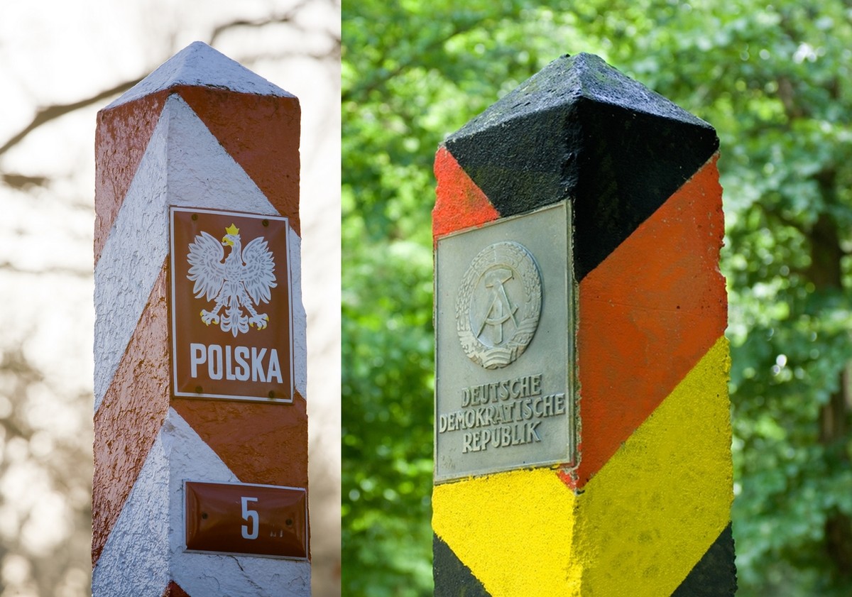 Słupt graniczne Rzeczpospolitej Polskiej i dawnej Niemieckiej Republiki Demokratycznej