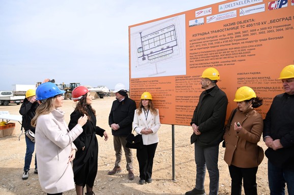 Projekat vredan 60 miliona evra: Obilazak početka radova na izgradnji nove trafostanice  400/110 kV Beograd 50 u Ugrinovcima (VIDEO)