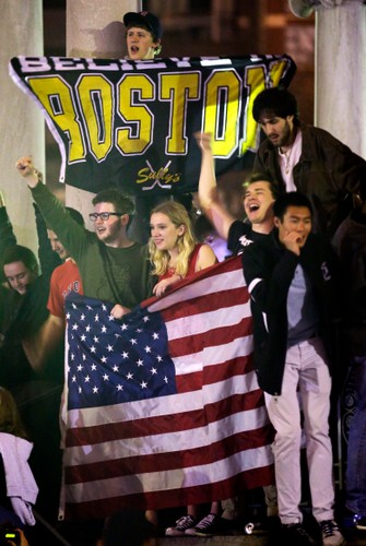 Radość na ulicach Bostonu