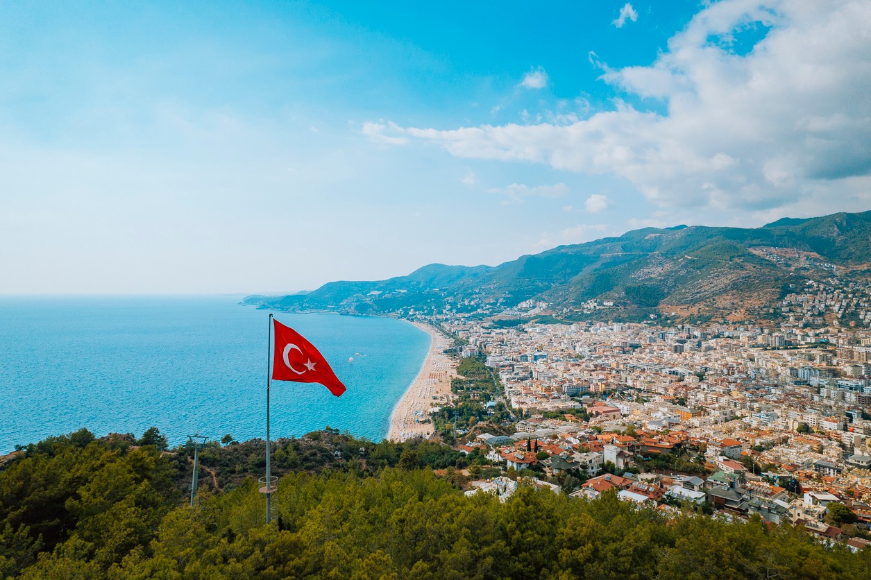 Turecké letovisko Alanya. 