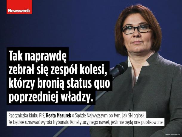 Beata Mazurek PiS polityka Prawo i Sprawiedliwość