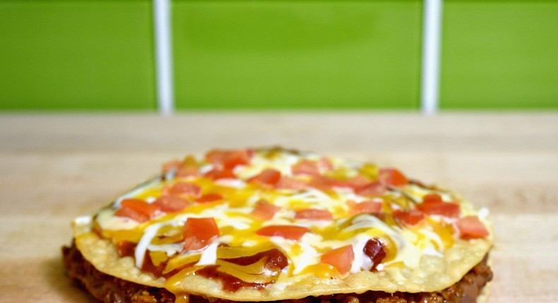 Taco Bell's Mexican Pizza.
