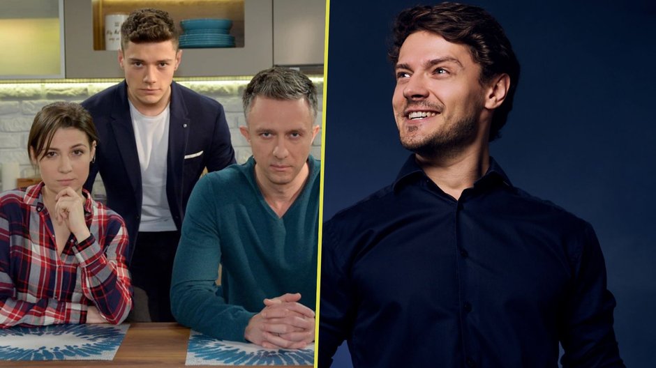 Bartłomiej Piekarski w "Pierwszej miłości" (Polsat), zdjęcie z archiwum prywatnwego Bartłomieja Piekarskiego