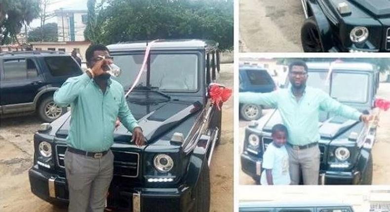 Man receives G-Wagon as apology