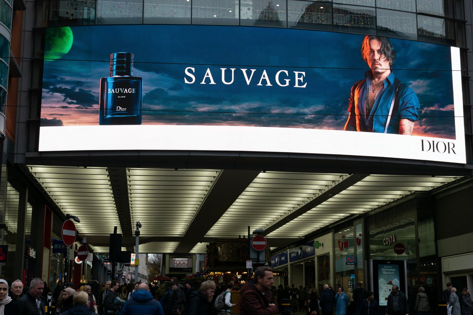 Johnny Depp w reklamie Sauvage