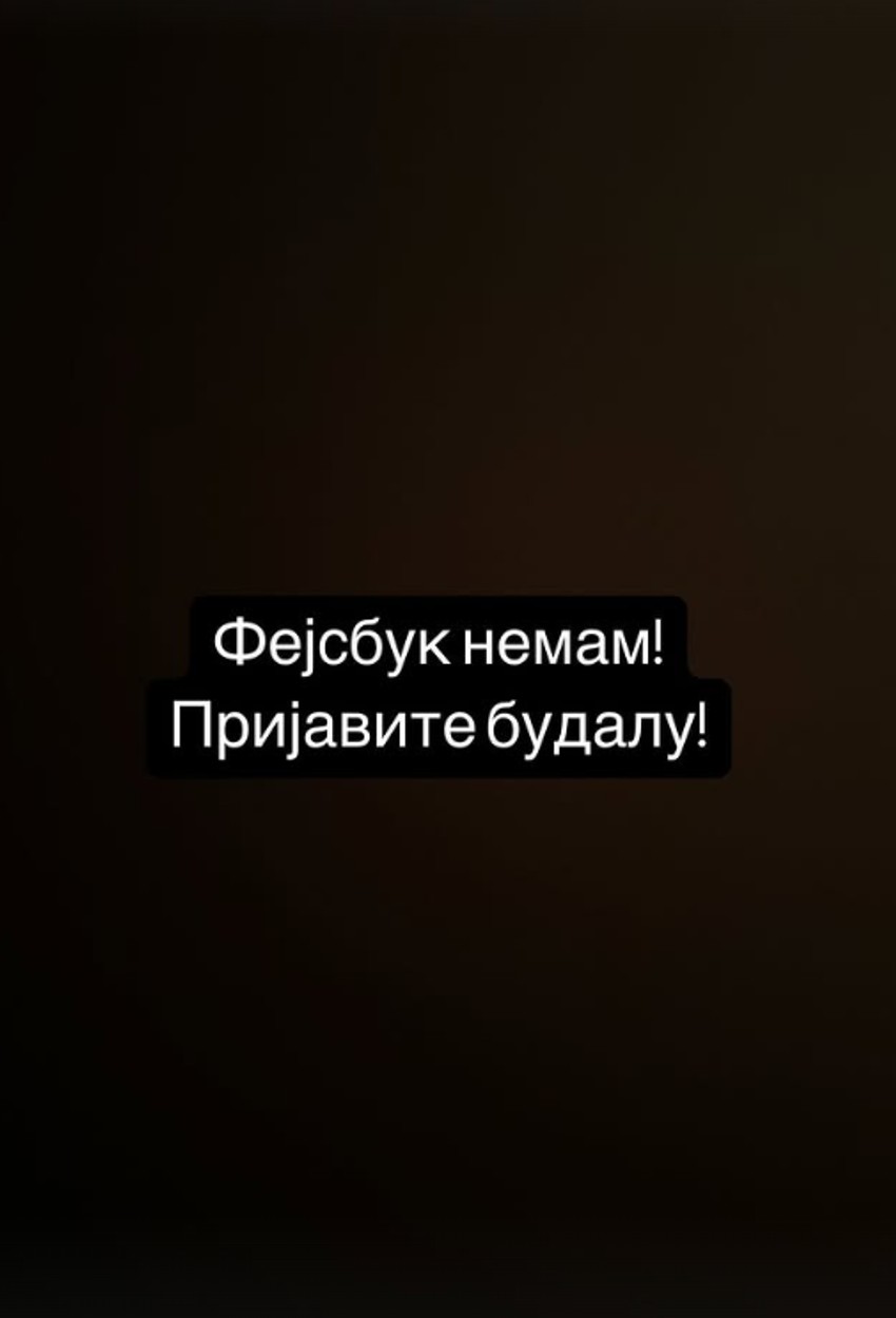 Veljko se oglasio nakon što su otvorili lažni profil nalog na njegovo ime