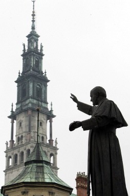 POLAND-POPE-STATUE