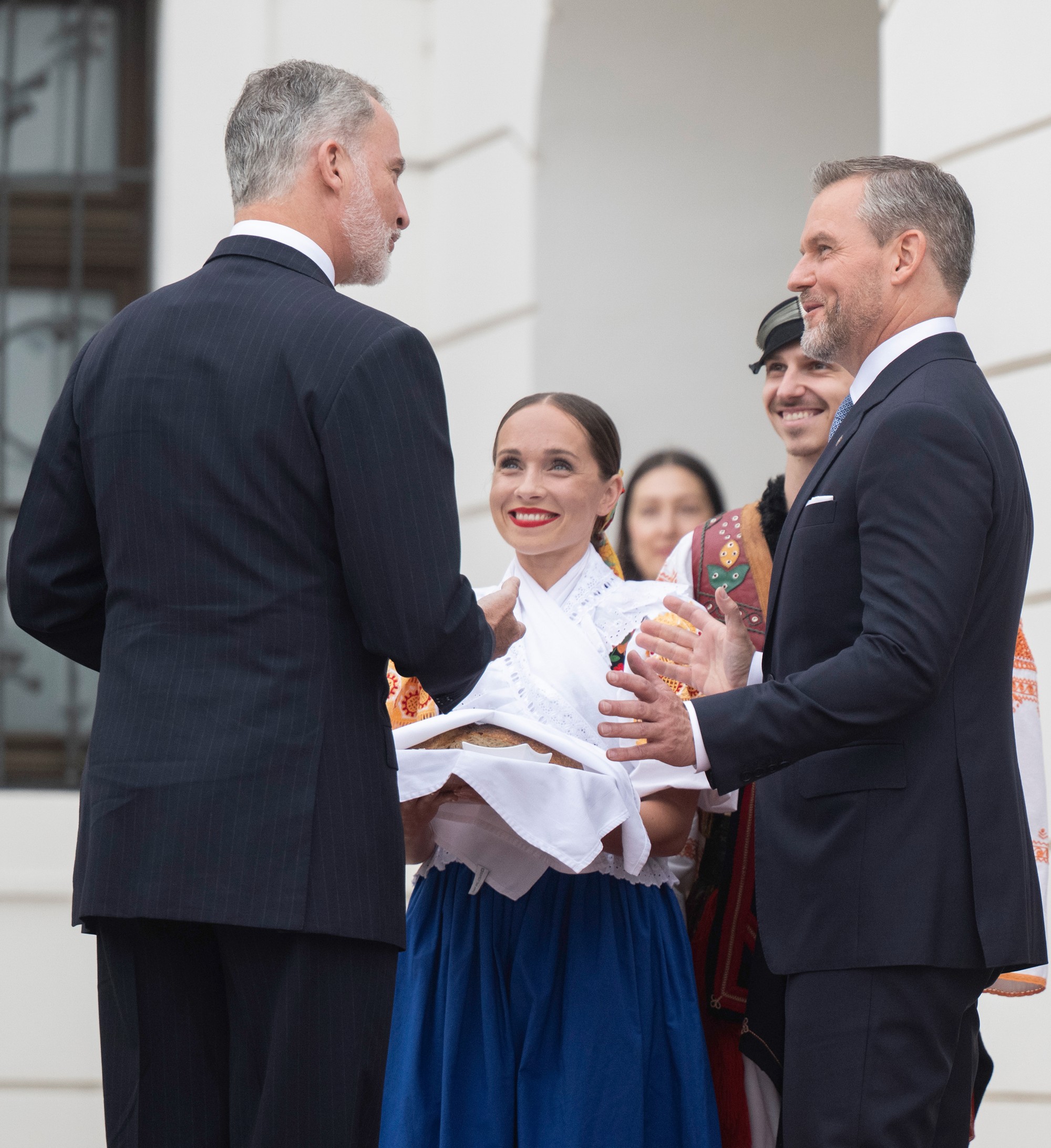 Prezident SR Peter Pellegrini privítal v Prezidentskom paláci španielskeho kráľa Filipa VI.