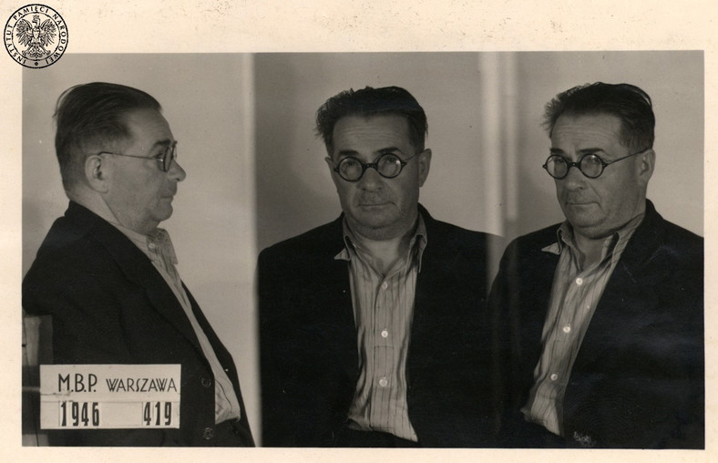 Zygmunt Augustyński tuż po aresztowaniu w 1946 r.