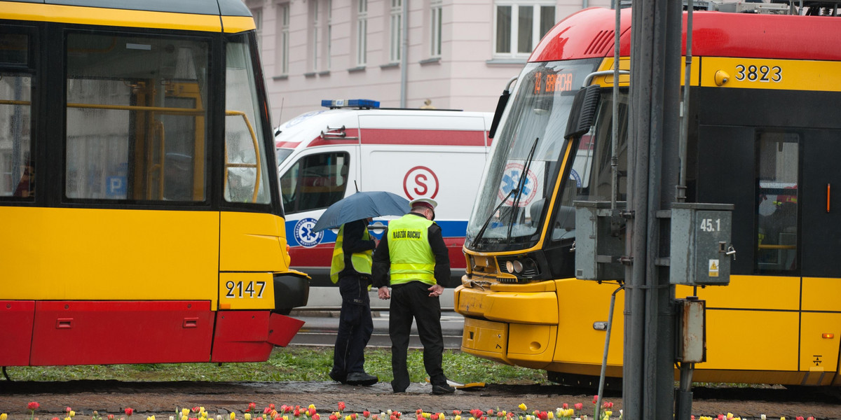 Zderzenie tramwajów w Warszawie