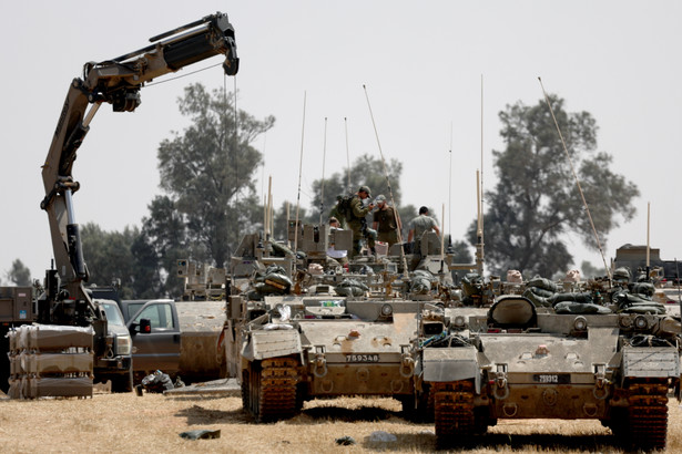 Izraelska armia w pobliżu Rafah