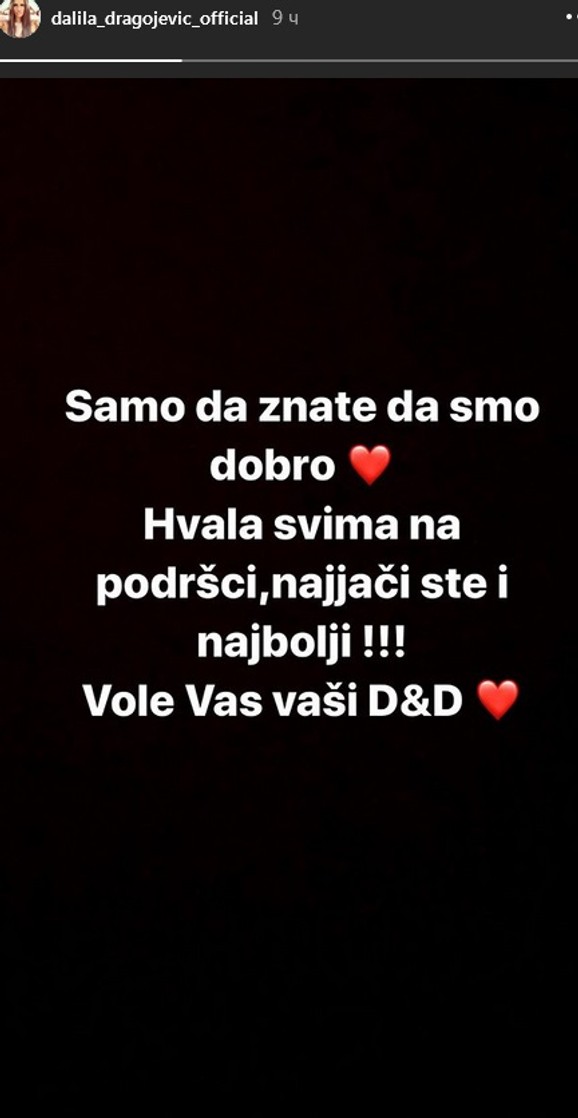 Dalila Dragojević se oglasila 