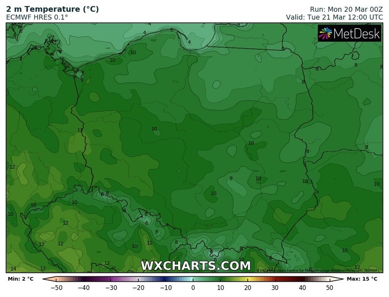 Do wtorku będzie umiarkowanie ciepło