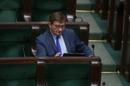 Poseł PIS Marek Kuchciński podczas posiedzenia Sejmu w Warszawie