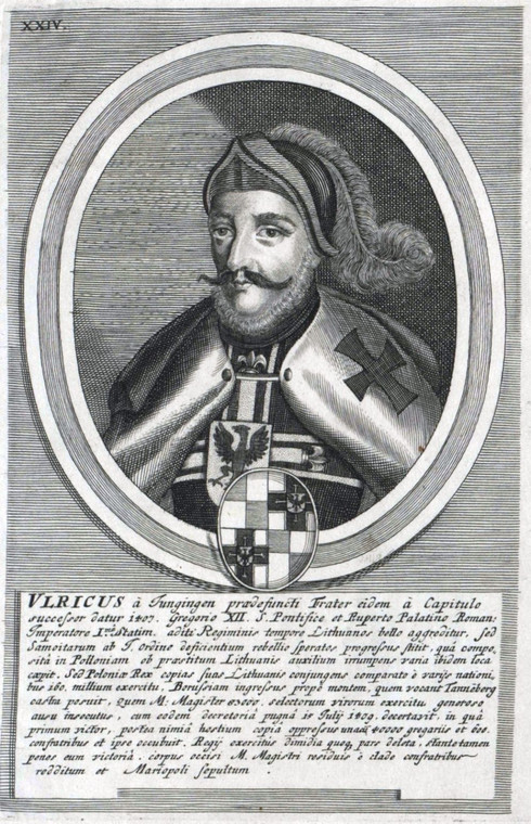 Ulrich von Jungingen na XVII-w. rycinie
