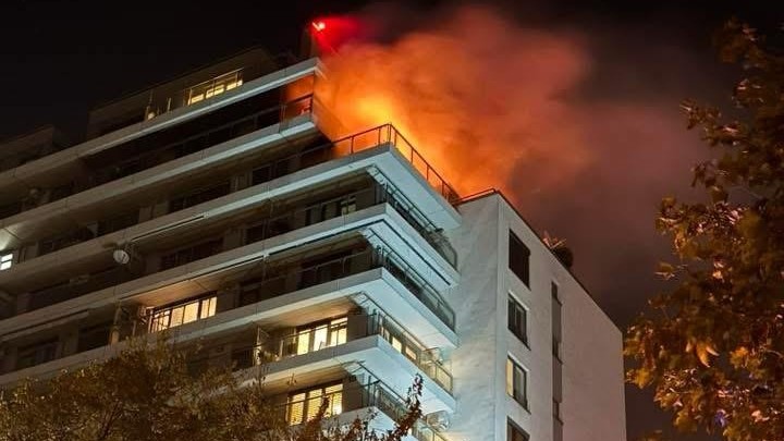 Požiar v bratislavskom Ružinove.