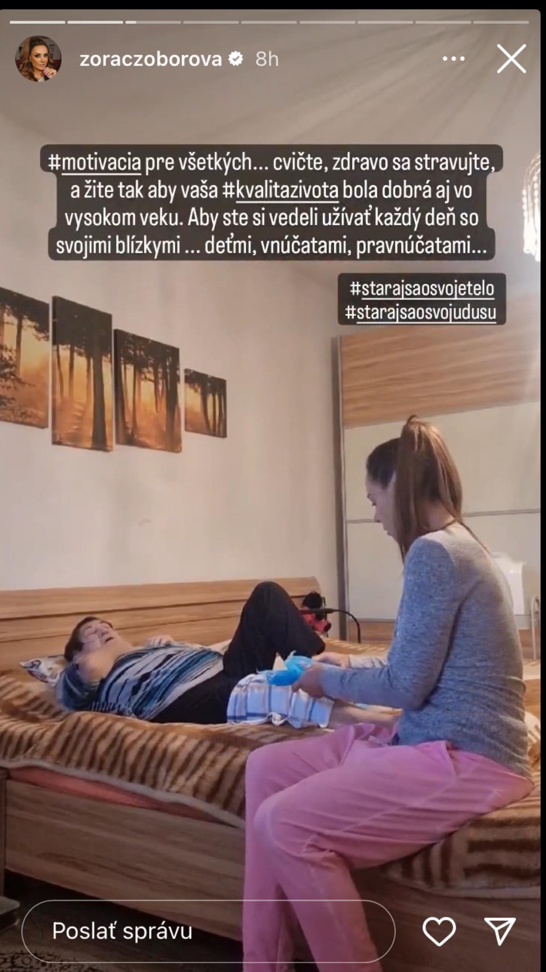 Pomoc mamine je pre ňu prioritou. 