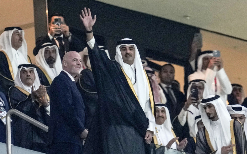 Emir Kataru Tamim ibn Hamad Al Sani przed meczem Katar-Ekwador