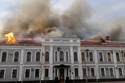 Atak na budynek SBU. Uszkodzona też przepompownia i linia zasilania