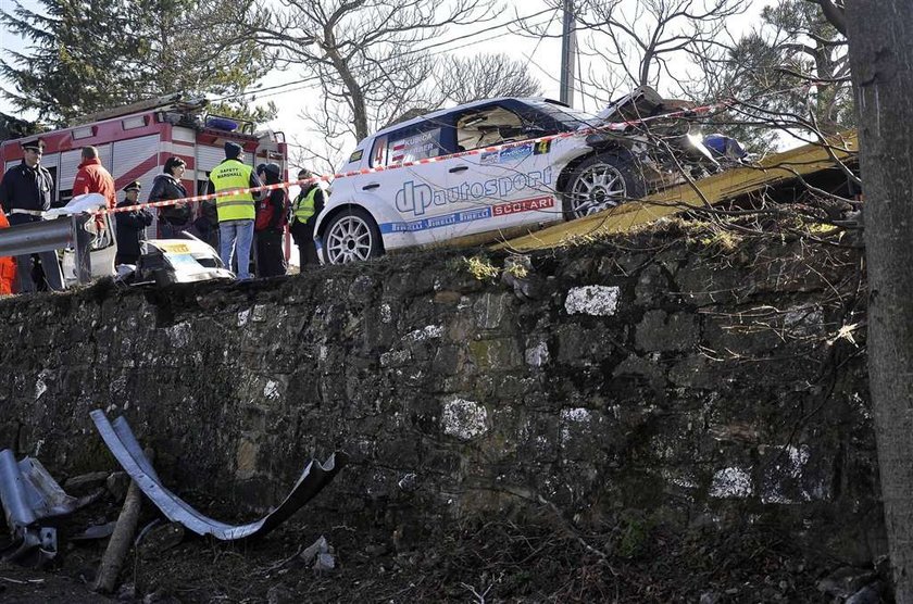 Bariera przebiła auto Kubicy