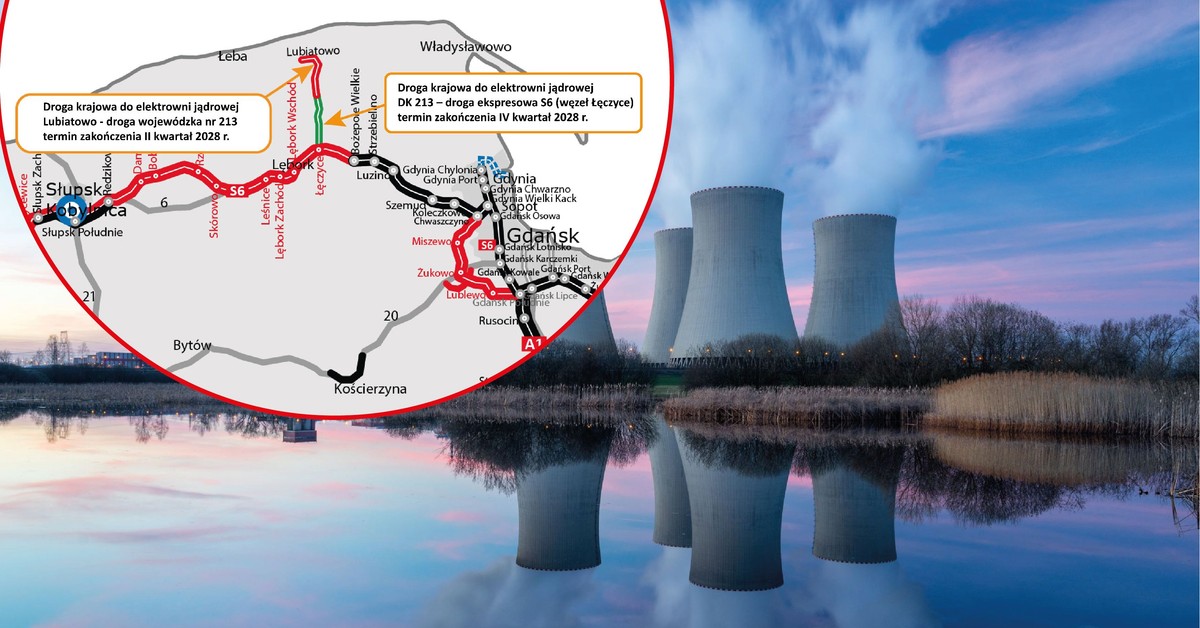 Powstaje strategiczna droga. Pojedziemy nią do pierwszej elektrowni jądrowej w Polsce [MAPA]