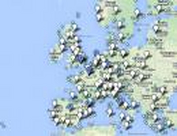 Mapa interaktywna głównych lotnisk w Unii Europejskiej i Europejskim Obszarze Gospodarczym