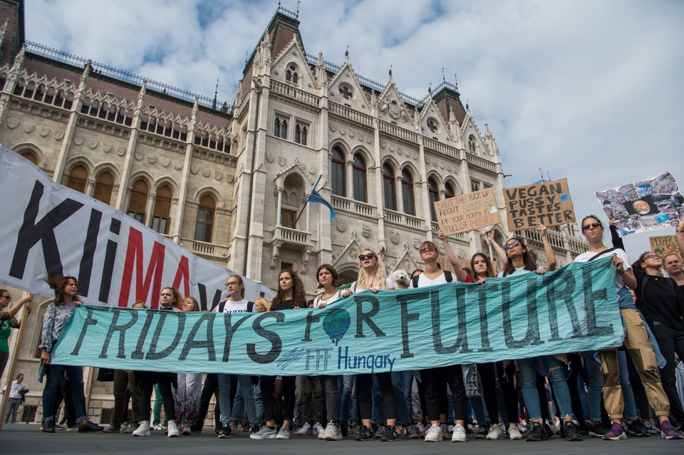 Młodzieżowy Strajk Klimatyczny w Budapeszcie