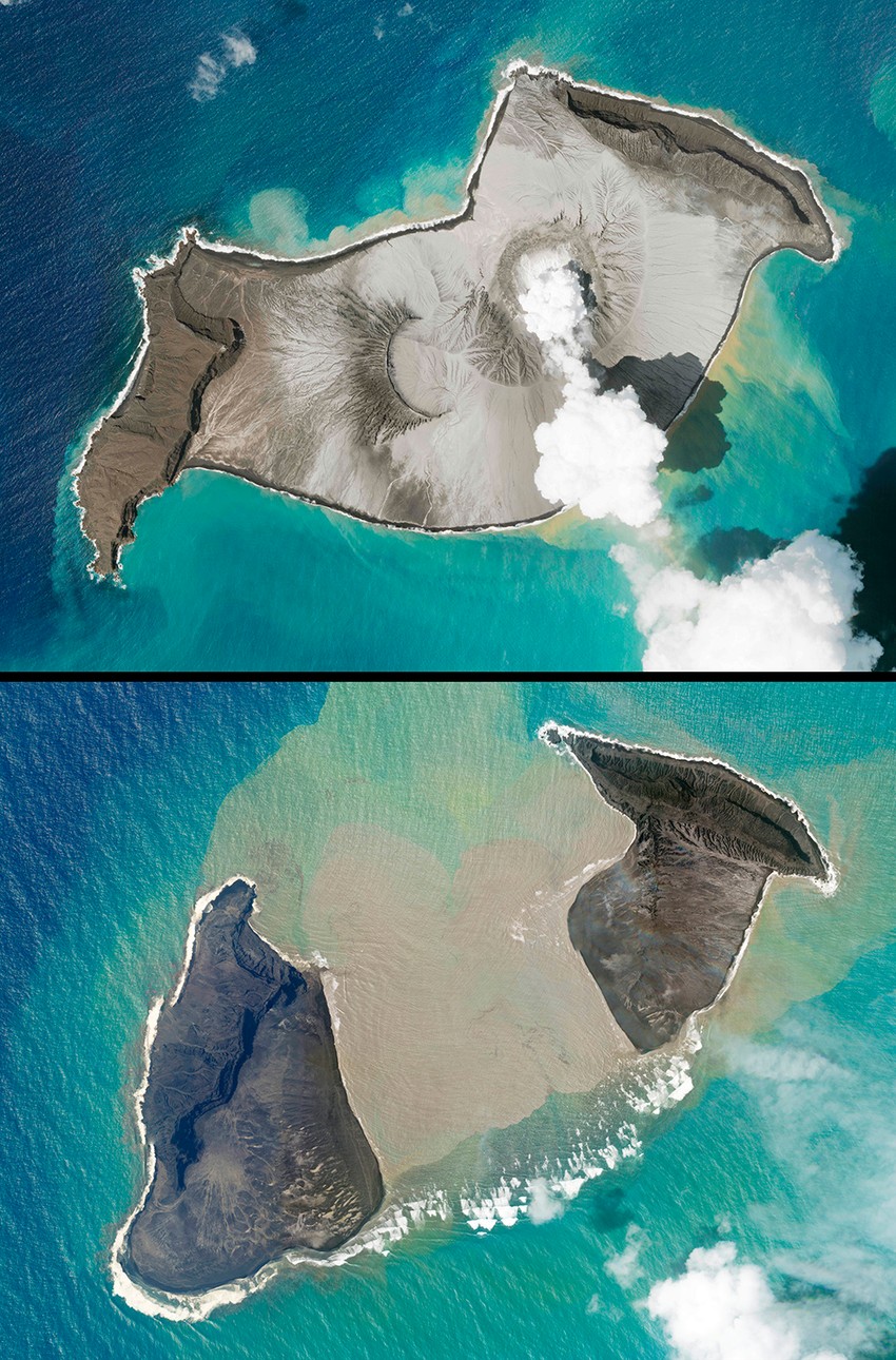 Pre i posle erupcije