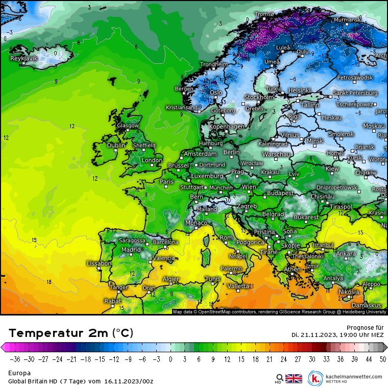 Mroźno będzie też we wschodniej i północnej Europie.