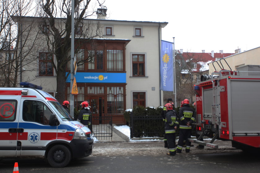 Budynek , w którym doszło do wycieku tlenku węgla na ul. Matejki 12