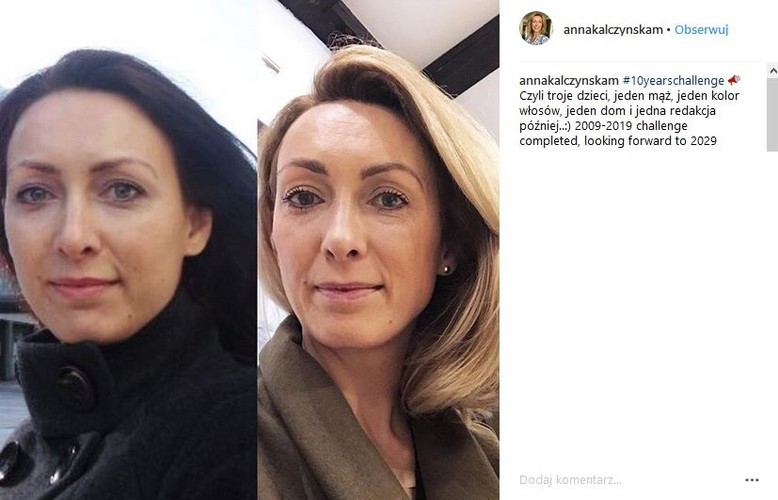 Anna Kalczyńska #10yearschallenge